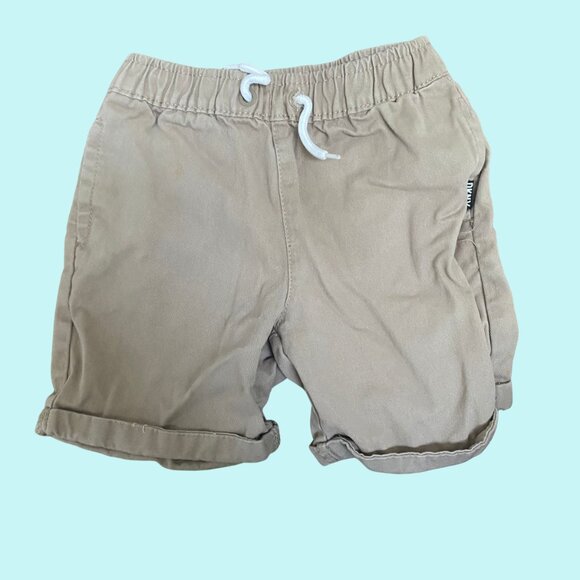 DKNY Toddler Boys & Girls Tan Khaki Pull-On Shorts w/ Drawstring Waist (Size 3T) - Picture 2 of 6